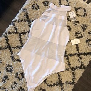 White Sheer Bodysuit